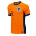 Camisa de Futebol Holanda Denzel Dumfries #22 Equipamento Principal Europeu 2024 Manga Curta